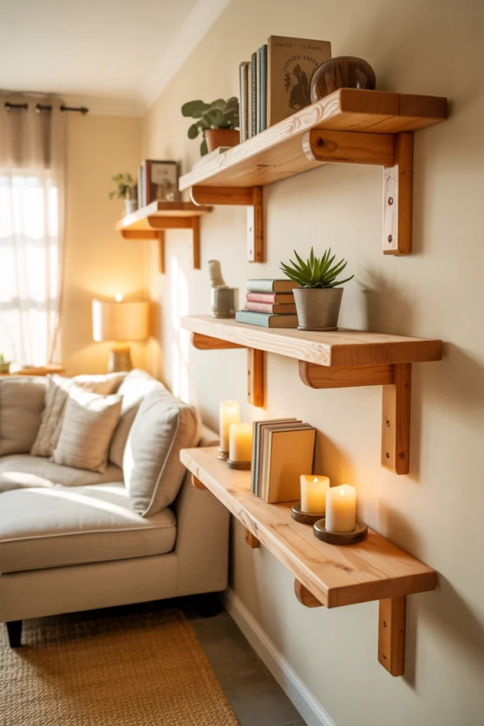 Add DIY Floating Shelves