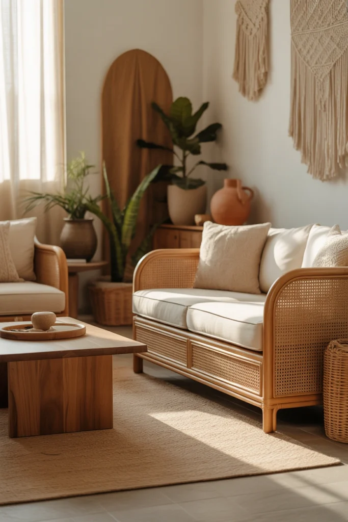 Cane and Wood Furniture