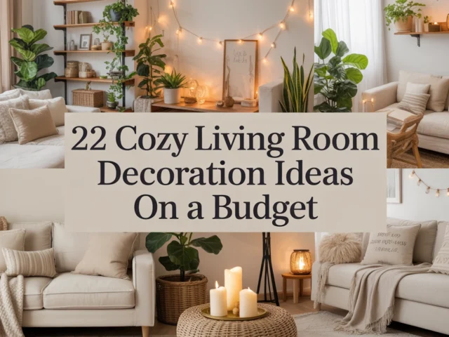 Cozy Living Room Decoration Ideas on a Budget