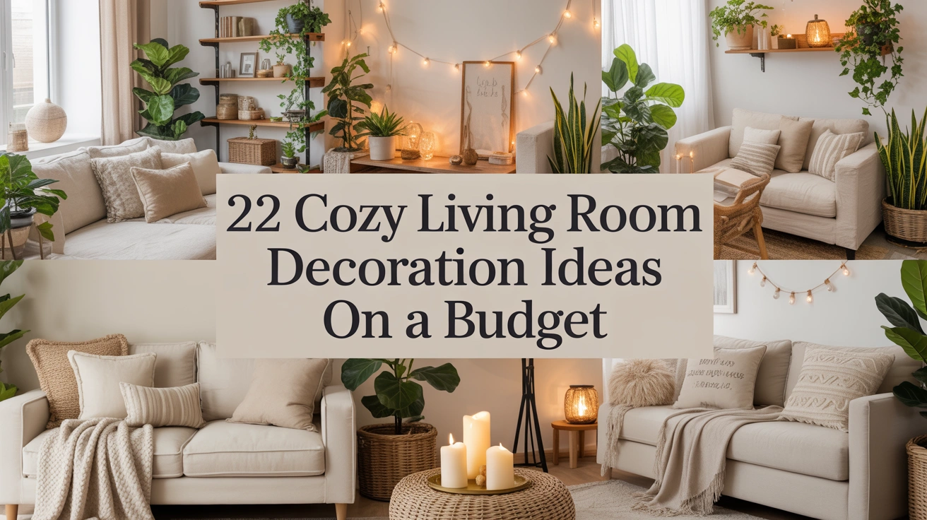 22 Cozy Living Room Decoration Ideas on a Budget
