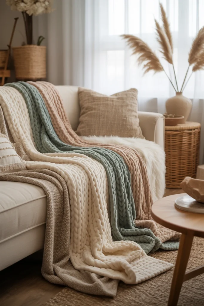Layer Soft Throw Blankets