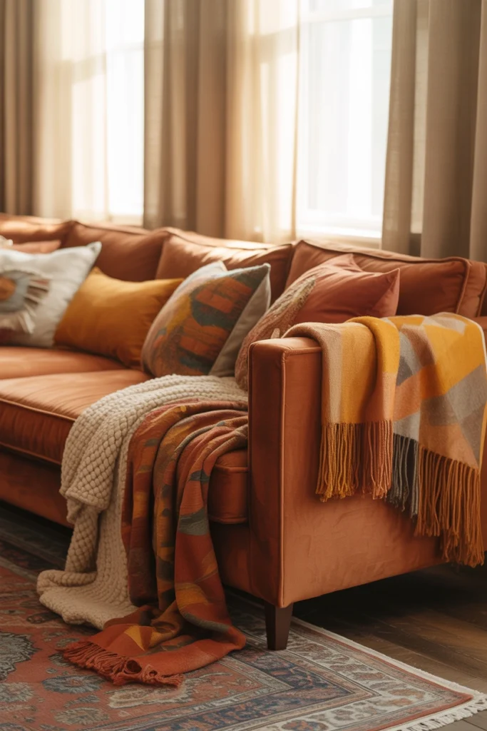 Layered Throw Blankets