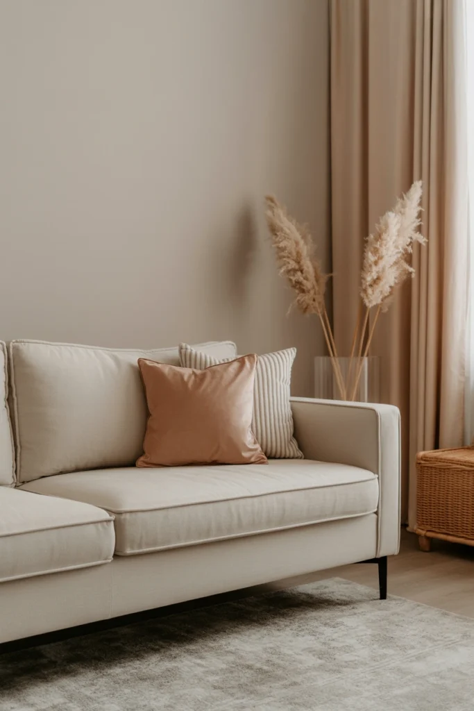 Neutral Tone Sofa Styling
