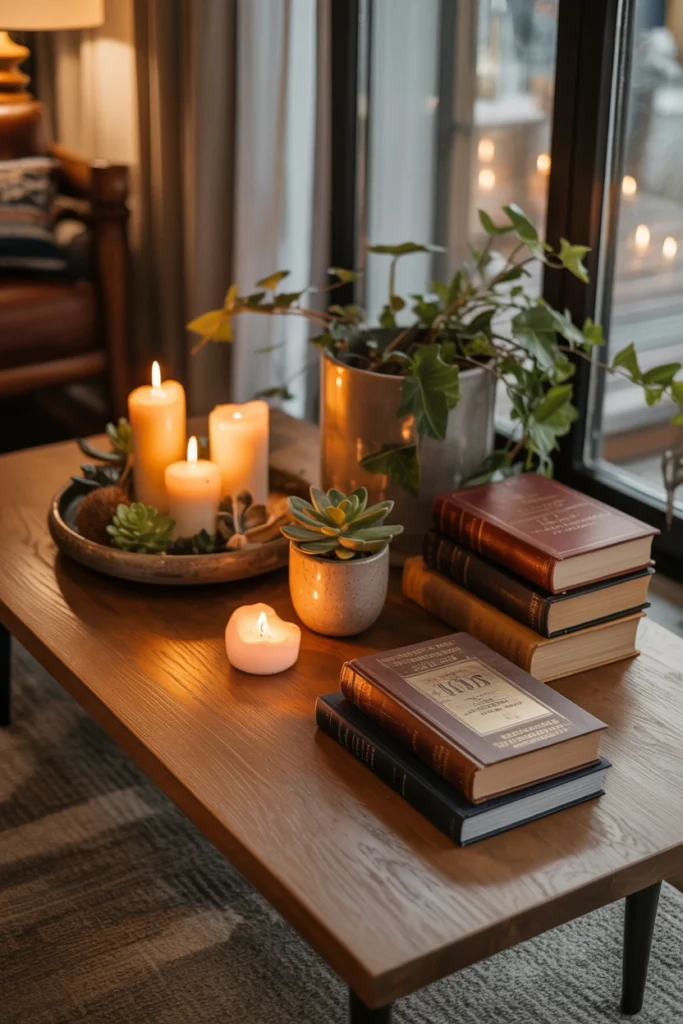 Style a Cozy Coffee Table