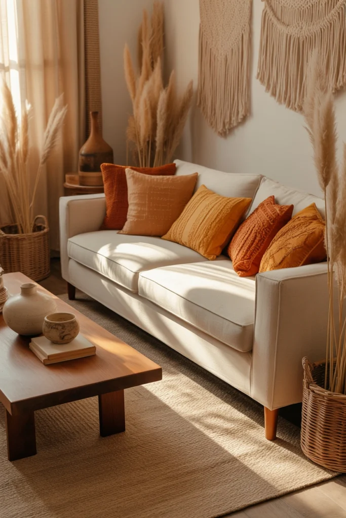Textured Linen Sofa