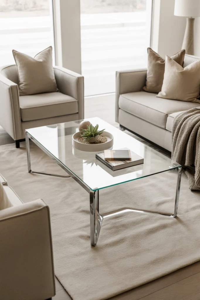 Use Glass Coffee Tables
