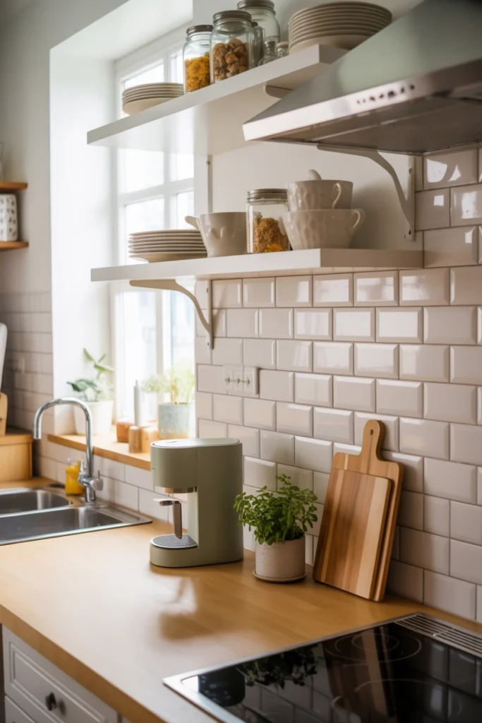 Add Peel-and-Stick Backsplash Tiles