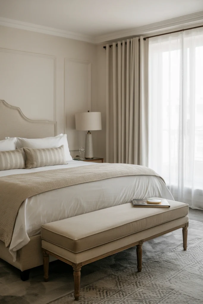 Add a Bench at the Foot of the Bed