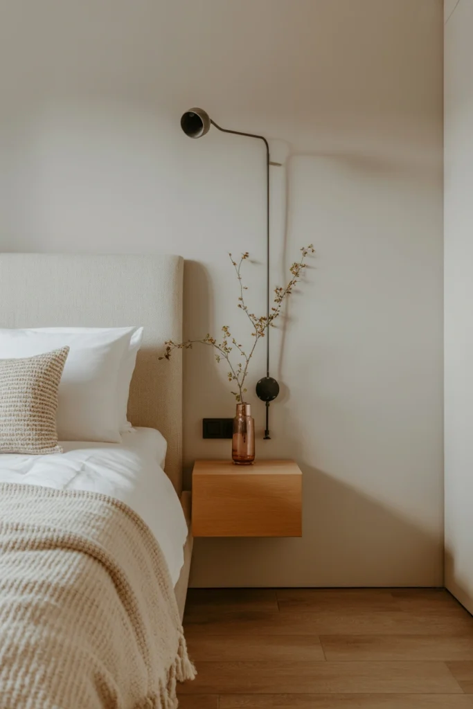 Add a Wall-Mounted Nightstand