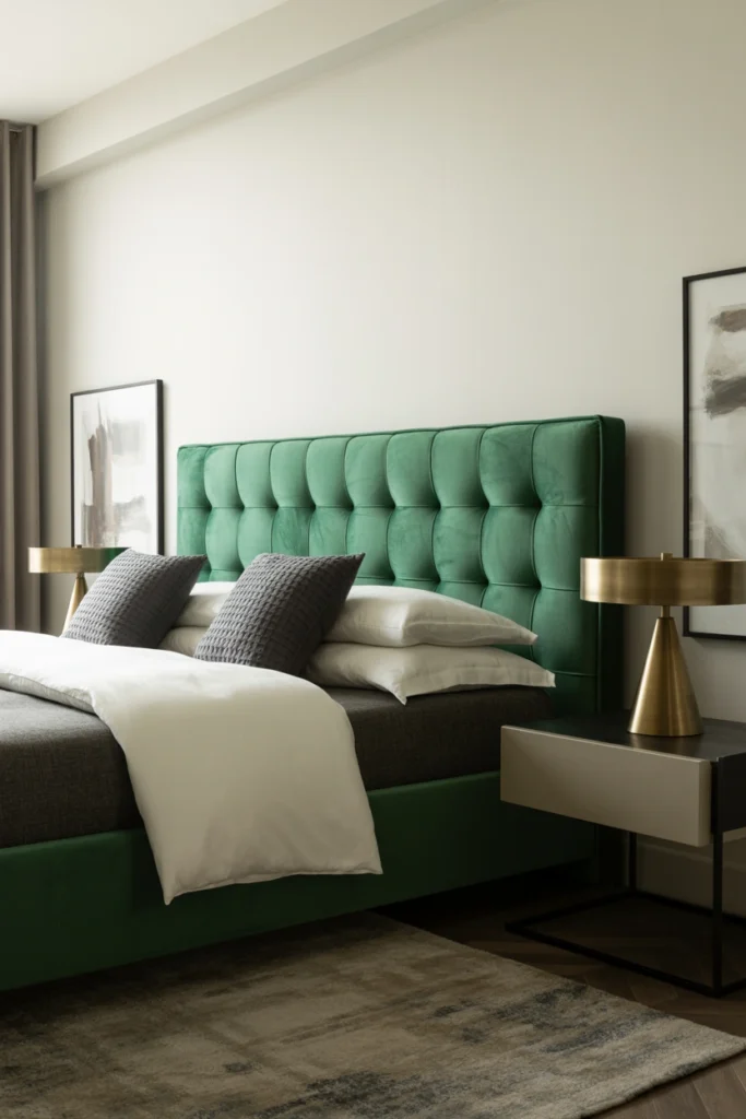Bold Color Statement Headboard