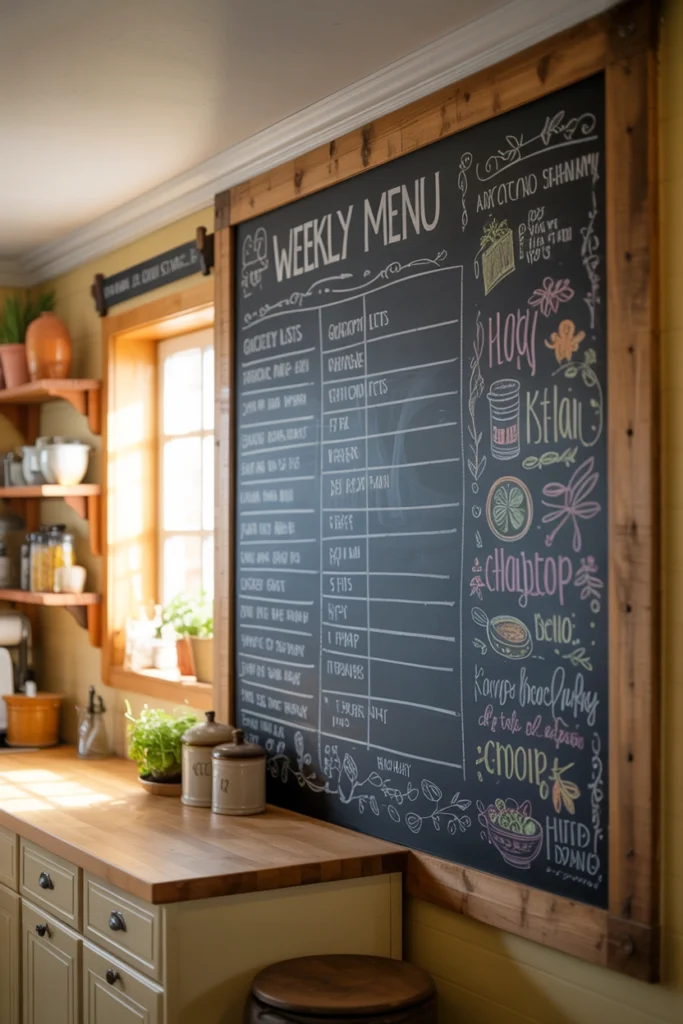 Chalkboard Wall Section