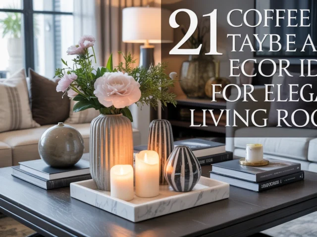 Coffee Table Decor Ideas for Elegant Living Rooms