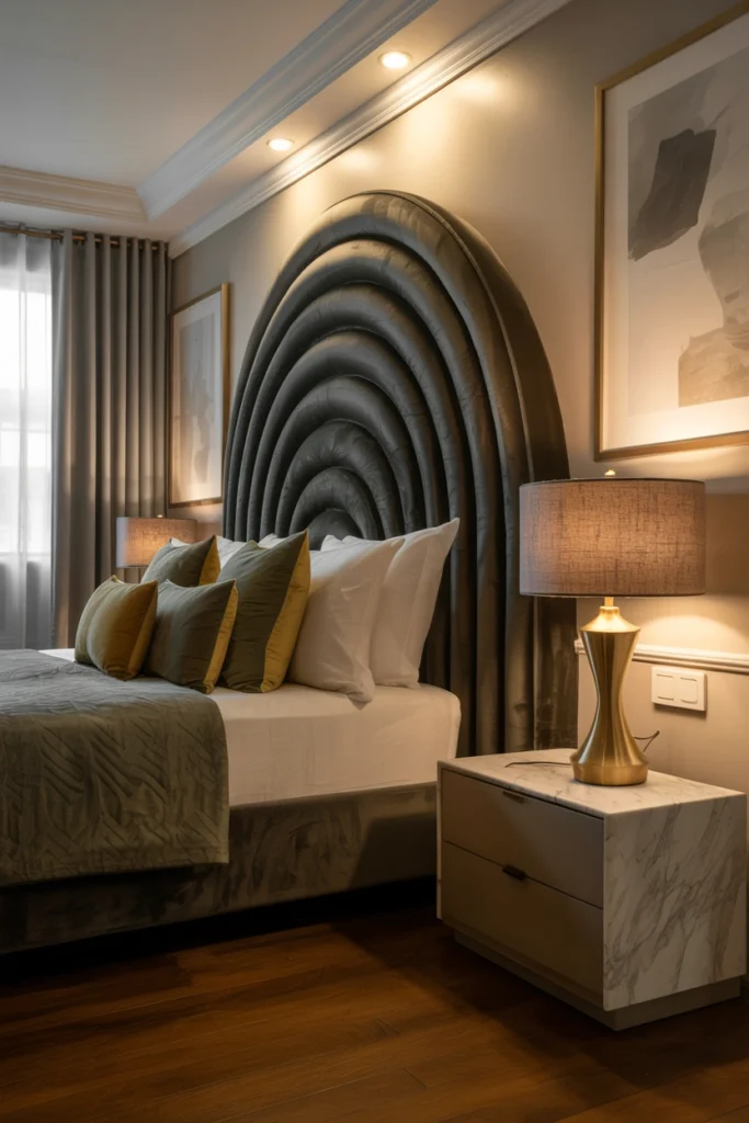 Curved Headboard Design