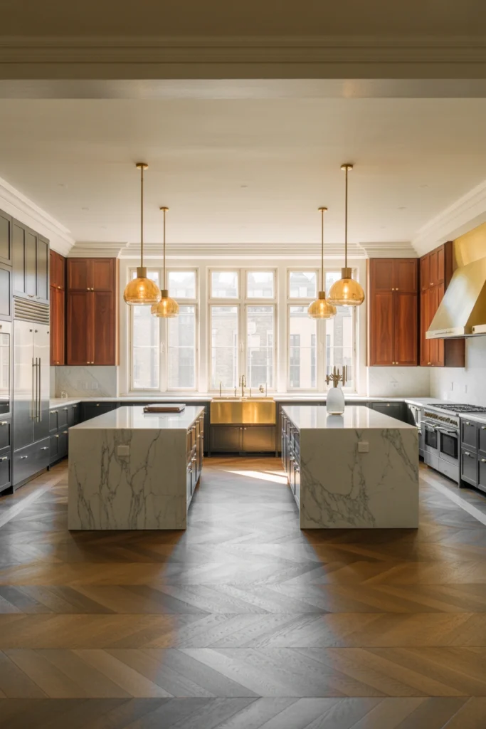 Double Kitchen Islands