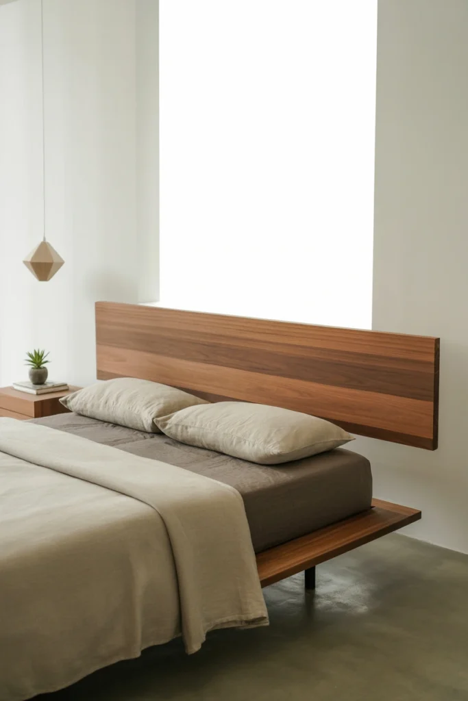 Floating Wooden Headboard