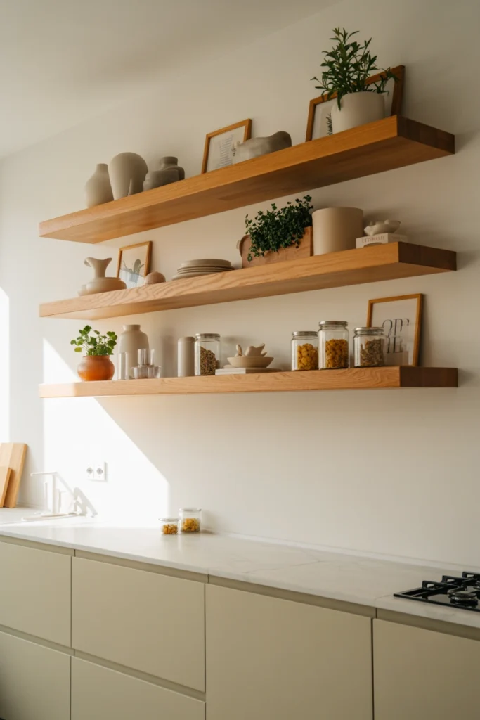 Floating Wooden Shelves