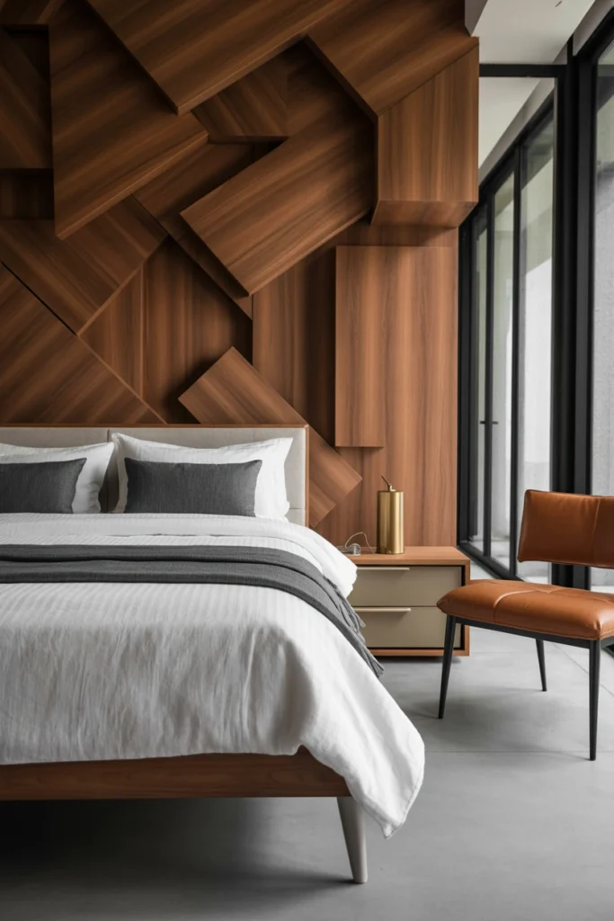 Geometric Headboard Panels