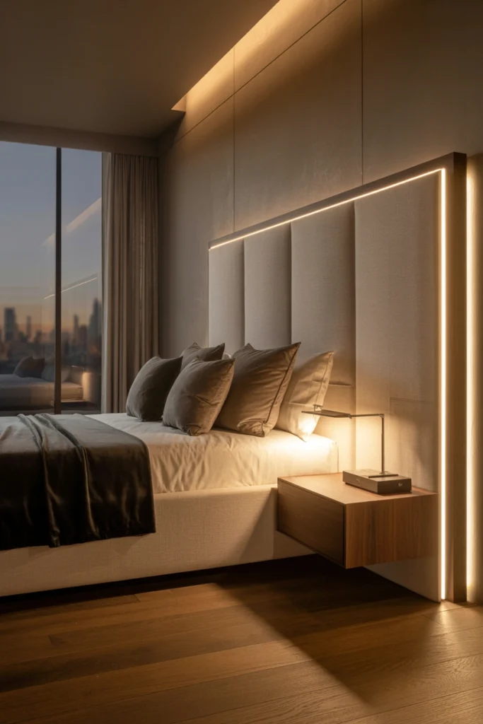 Headboard Integrated Lighting
