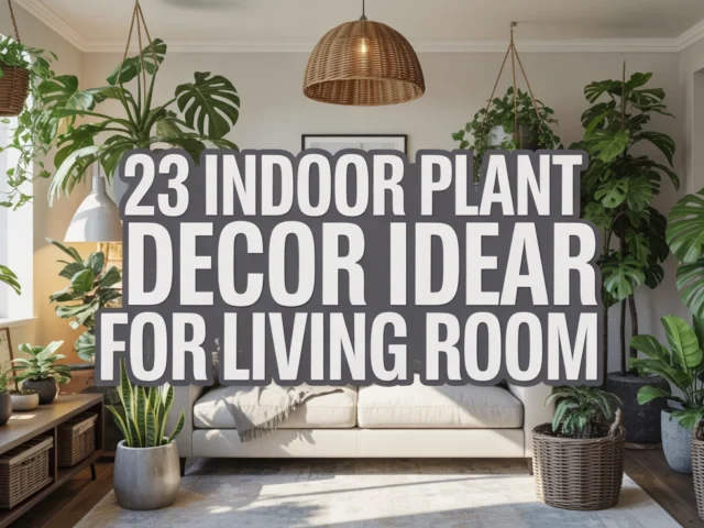 Indoor Plant Decor Ideas for Living Room
