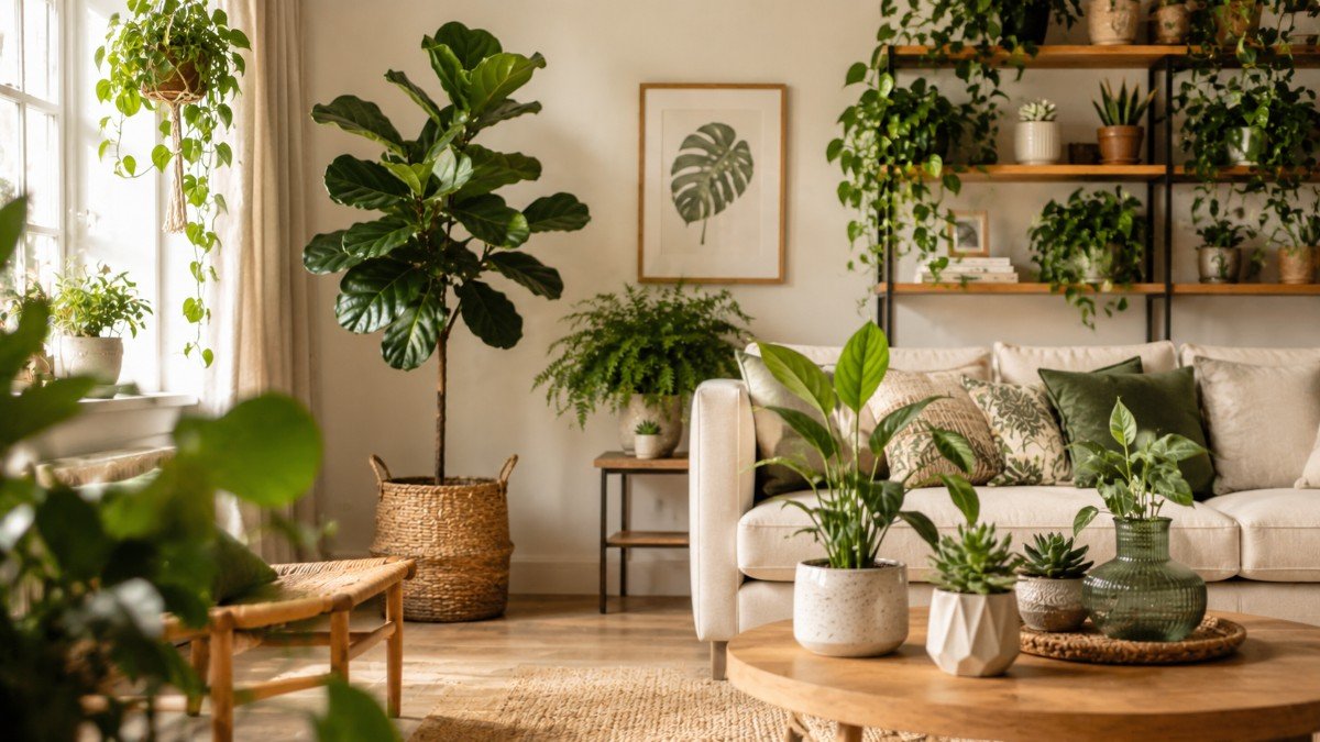 Indoor Plant Decor Ideas for Living Room