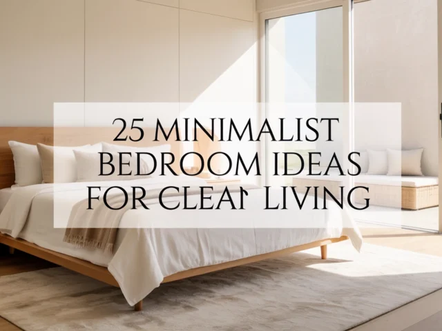 Minimalist Bedroom Ideas for Clean Living