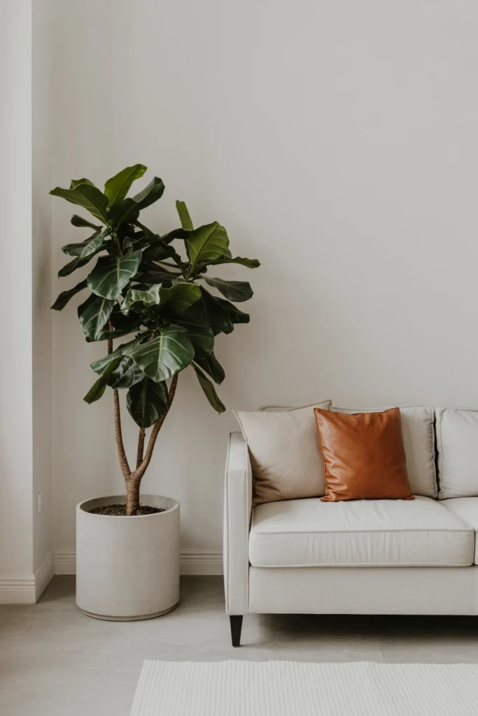 Minimalist Single Plant Display