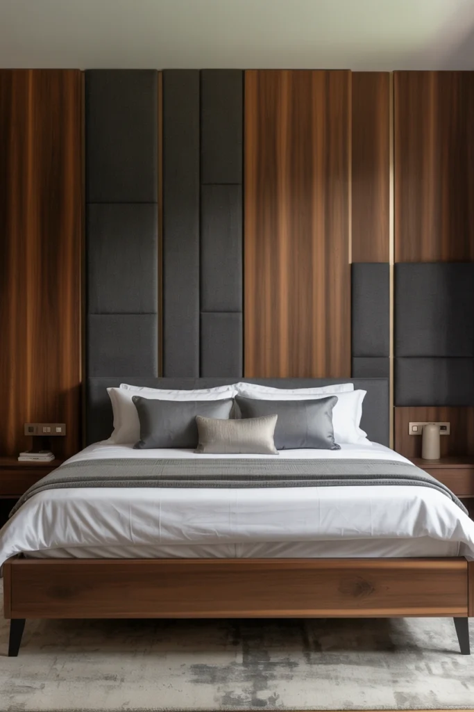 Mixed Material Headboard