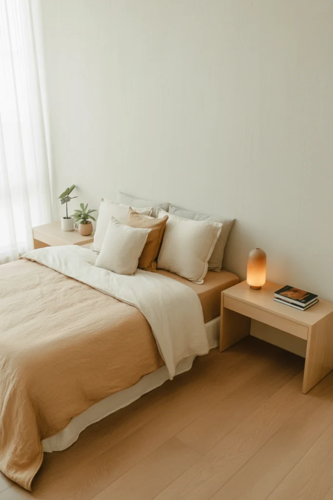 Neutral Minimalist Bedroom