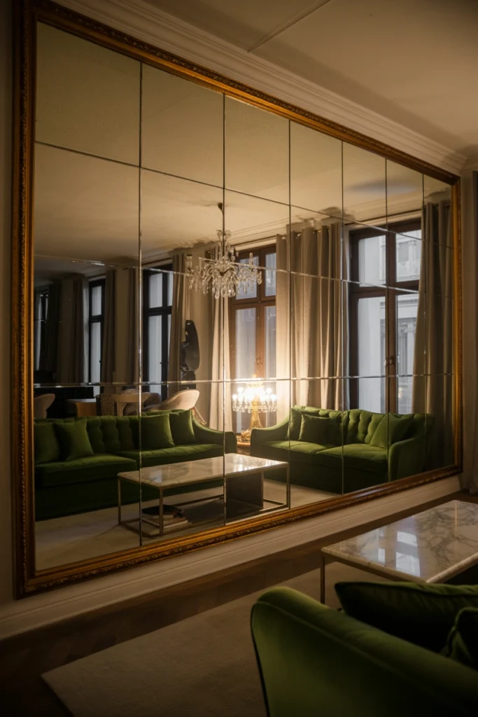Oversized Mirror as Art