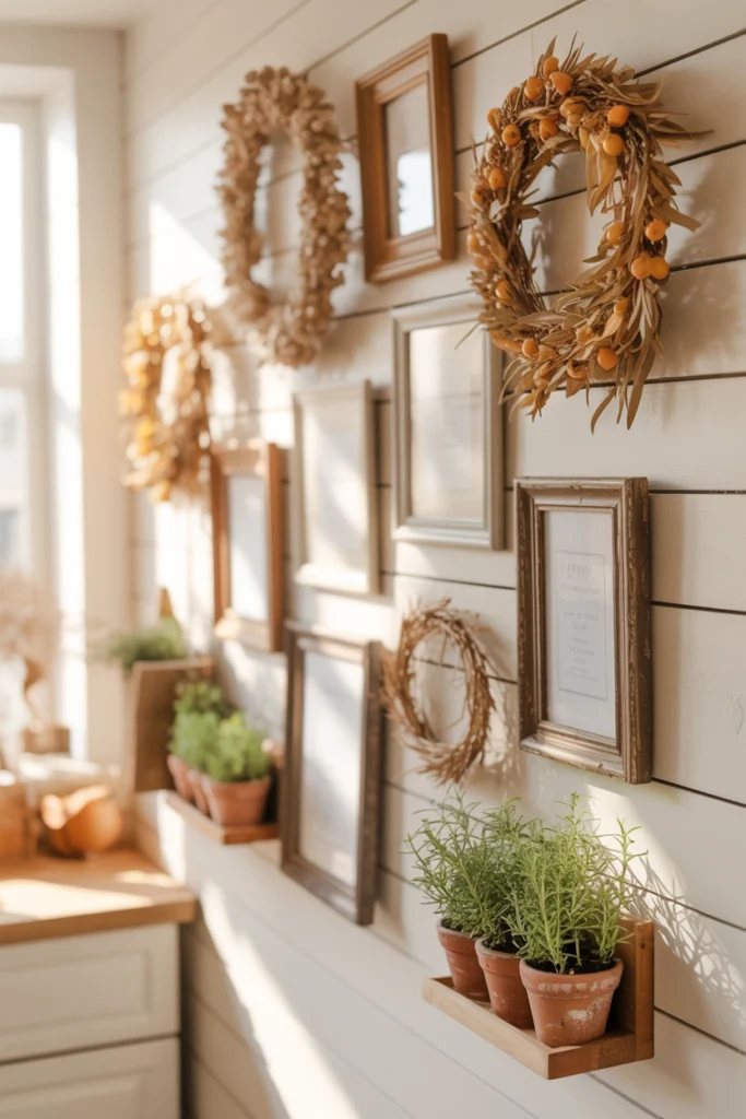 Seasonal Kitchen Decor Display