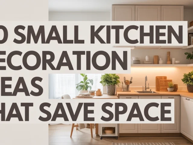 Small Kitchen Decoration Ideas That Save Space