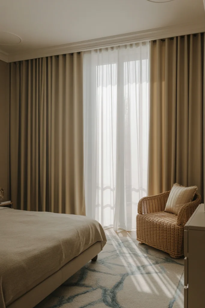 Use Floor-to-Ceiling Curtains