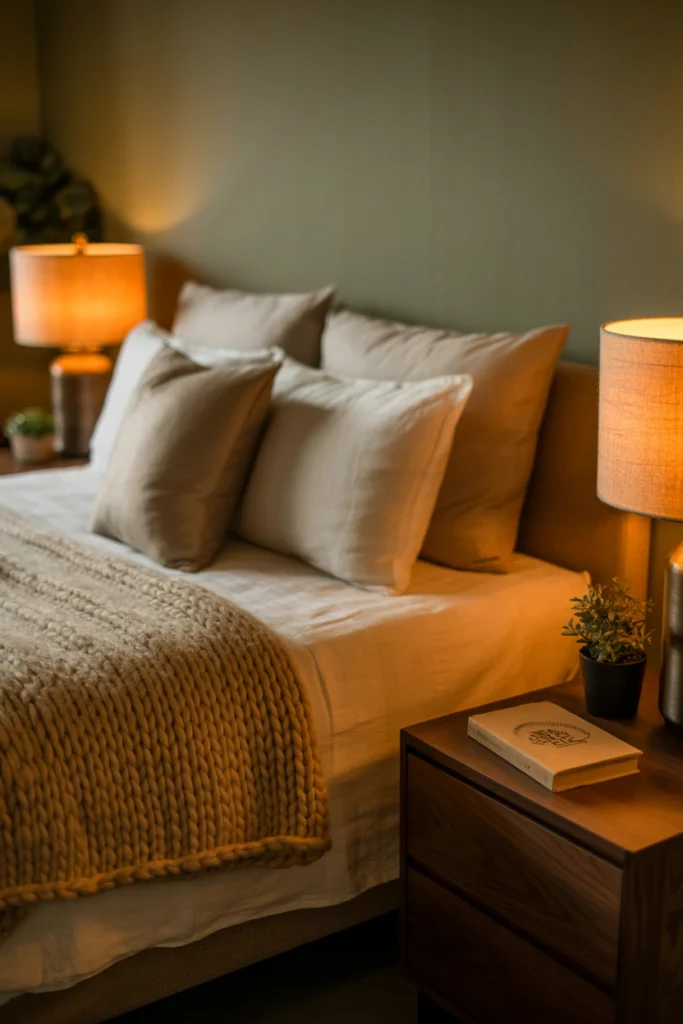 Warm Bedside Table Lamps