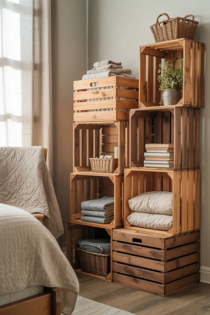 Wooden Crate Storage