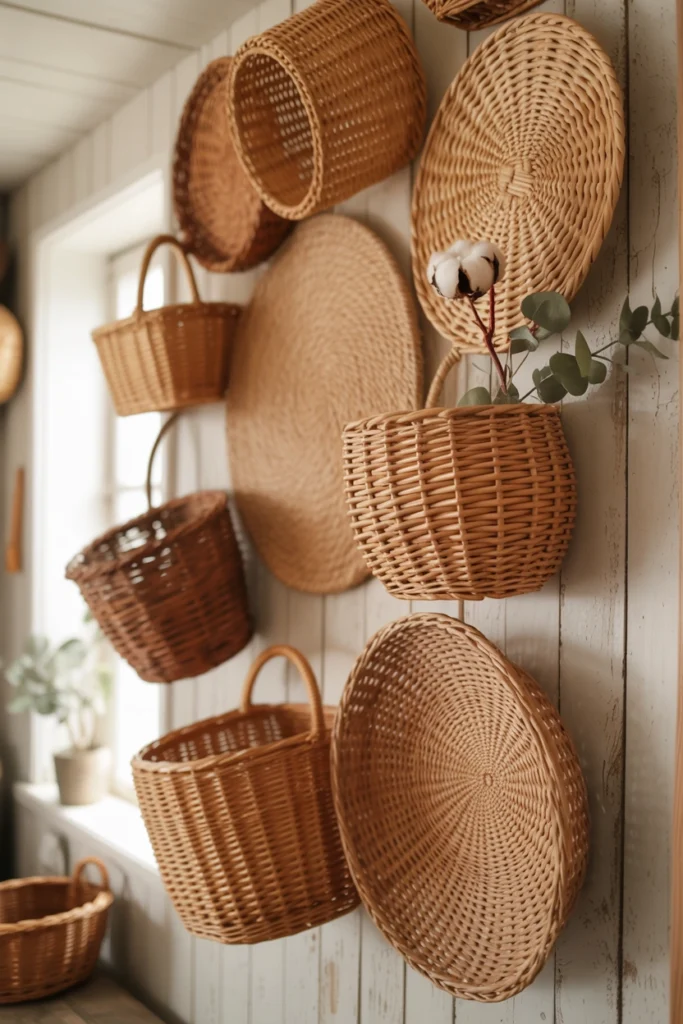 Woven Basket Wall Decor