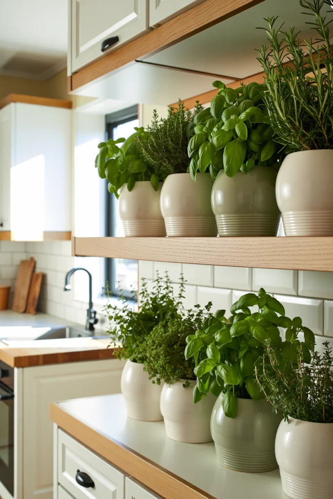 Add Small Potted Herbs