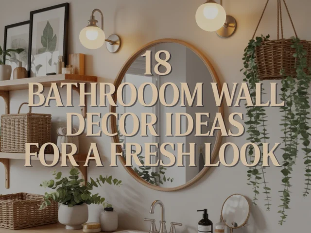 Bathroom Wall Decor Ideas for a Fresh Look