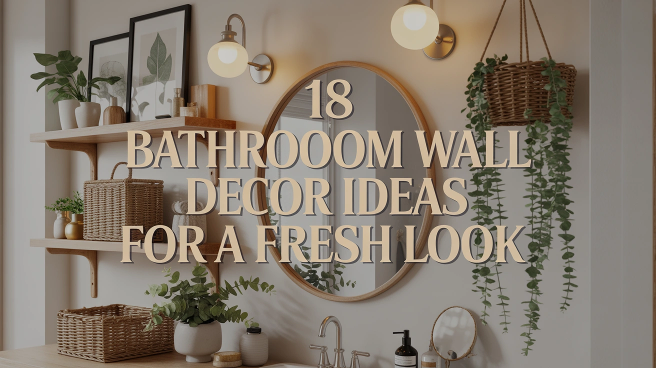 Bathroom Wall Decor Ideas for a Fresh Look