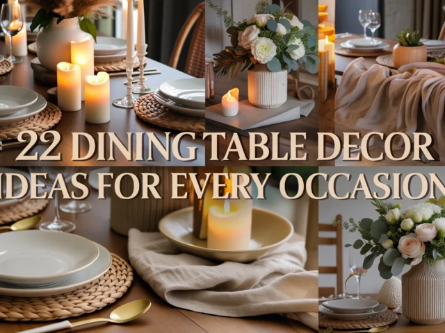 Dining Table Decor Ideas for Every Occasion