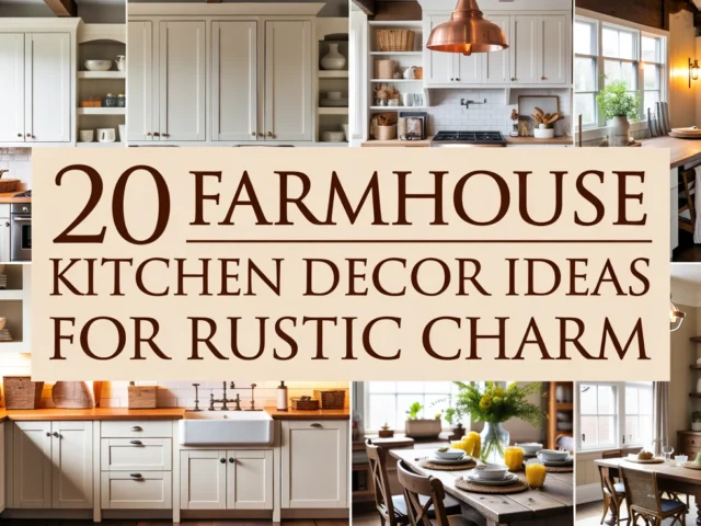 Farmhouse Kitchen Decor Ideas for Rustic Charm