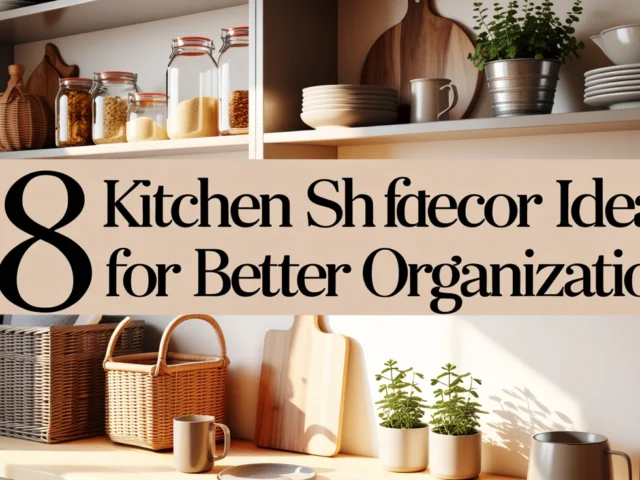 Kitchen Shelf Decor Ideas for Better Organization
