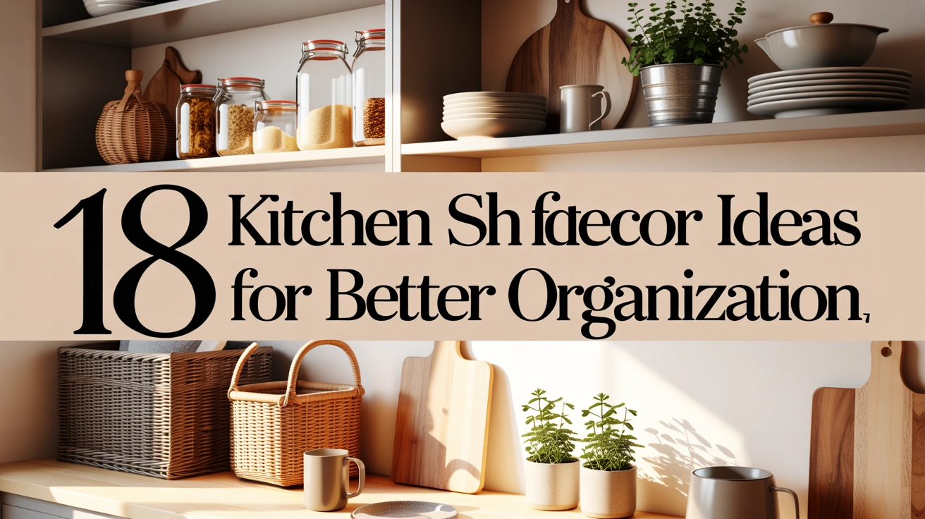 Kitchen Shelf Decor Ideas for Better Organization