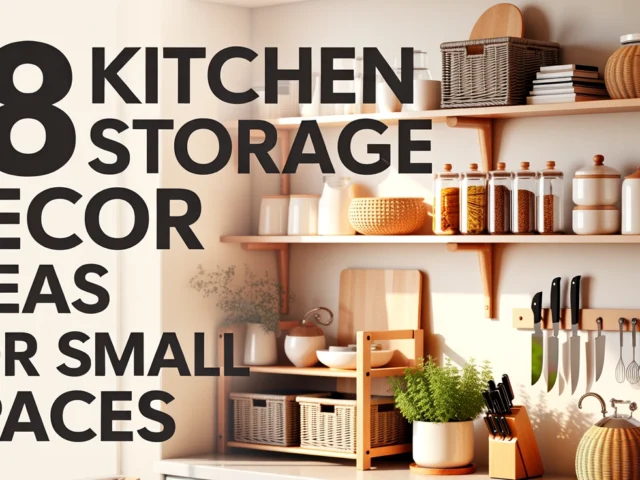 Kitchen Storage Decor Ideas for Small Spaces