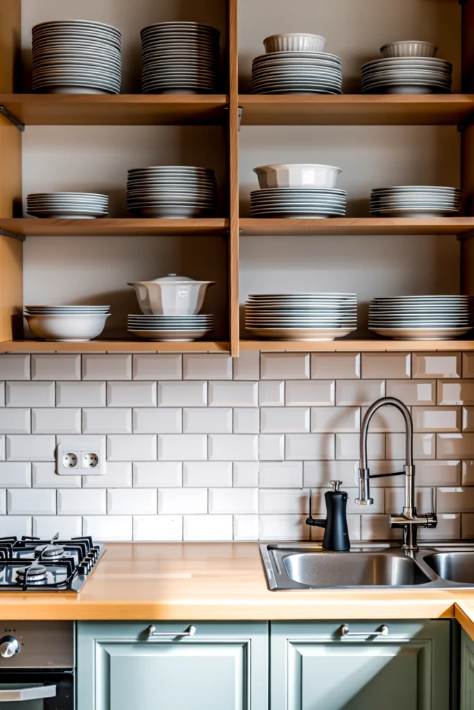Stack White Ceramic Dishes