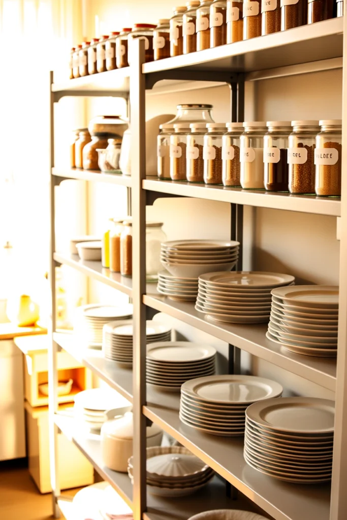 Use Tiered Shelf Organizers