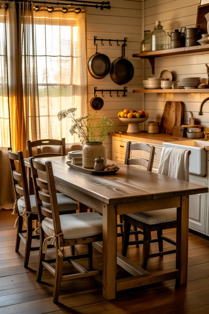 Vintage Wooden Dining Table