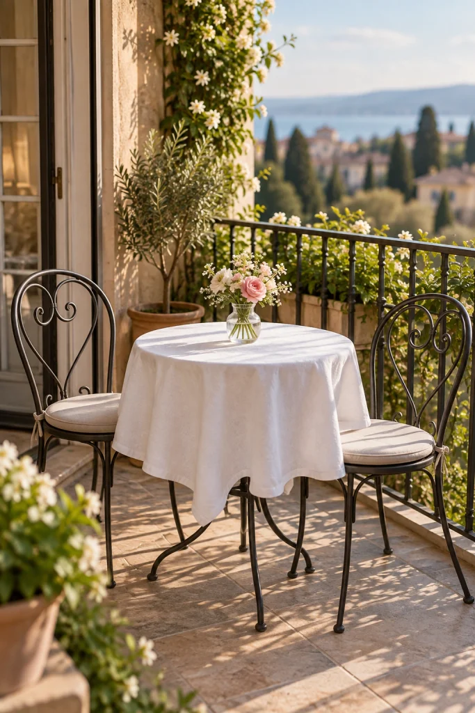 25 Balcony Decor Ideas for a Stunning Outdoor Space Bistro Table Setup