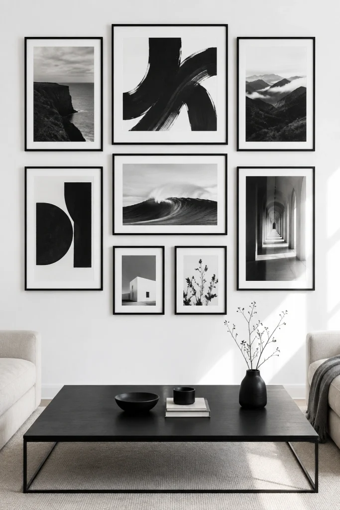 Black Frame Gallery Wall