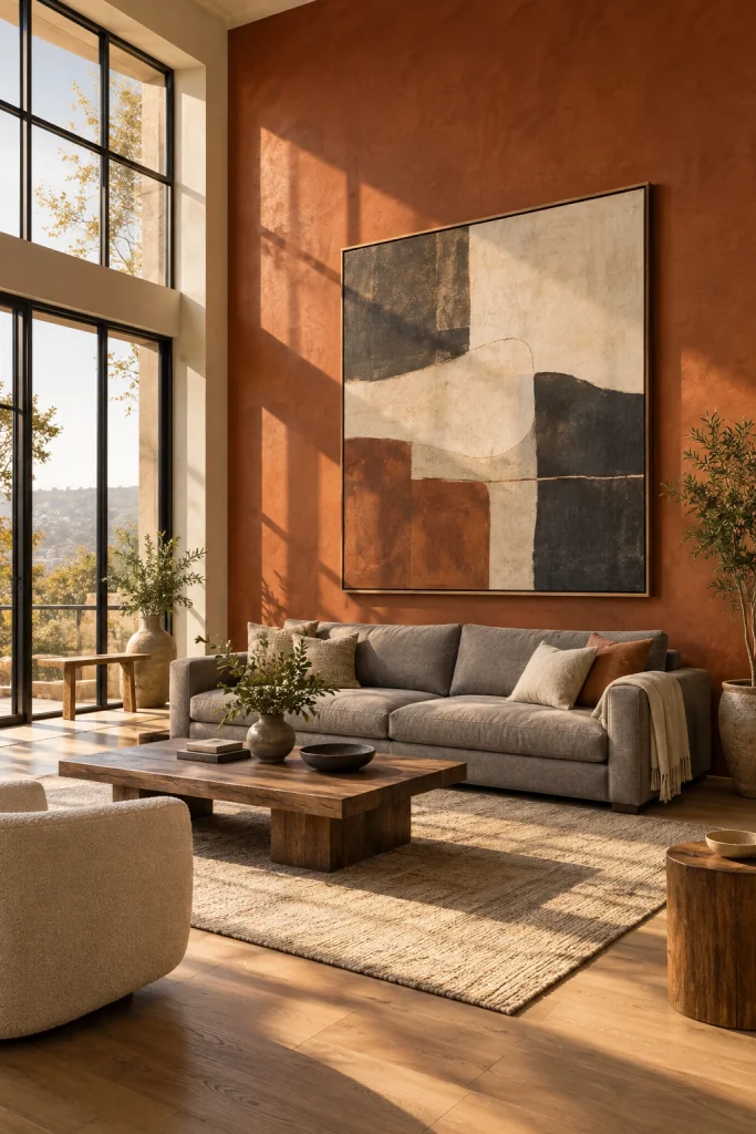 29 Apartment Decorating Ideas for Every Style Bold Accent Wall