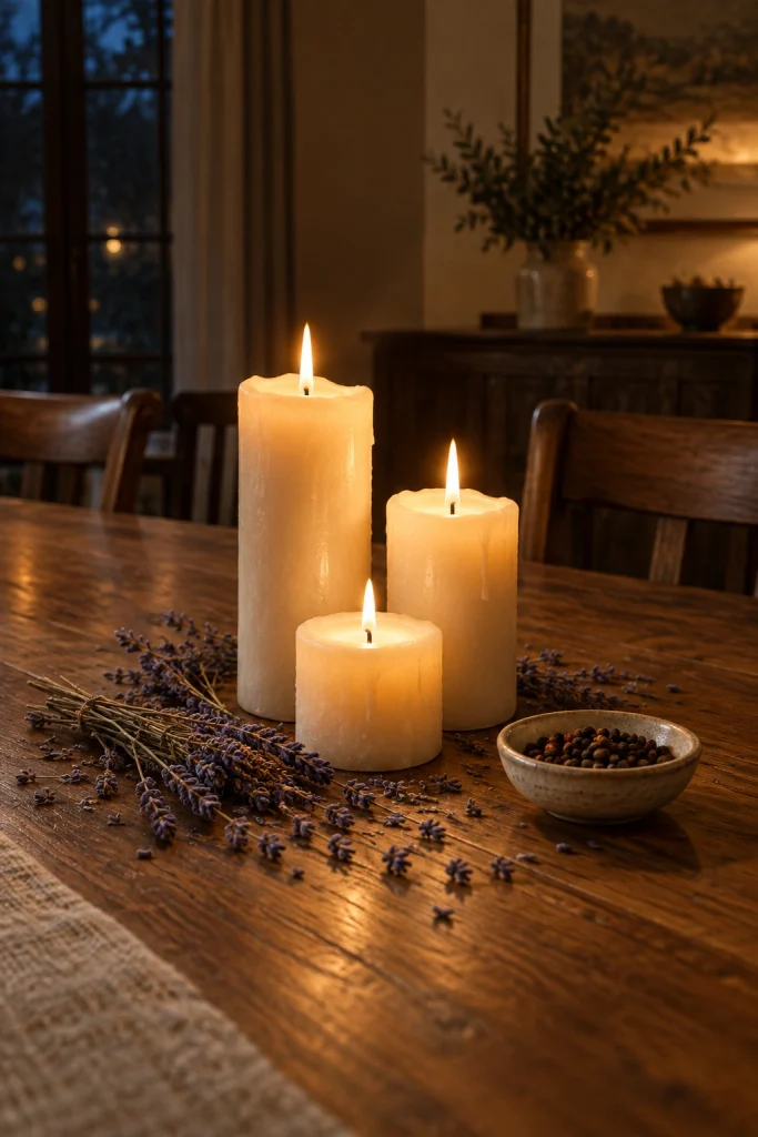 29 Apartment Decorating Ideas for Every Style Candle Cluster Display
